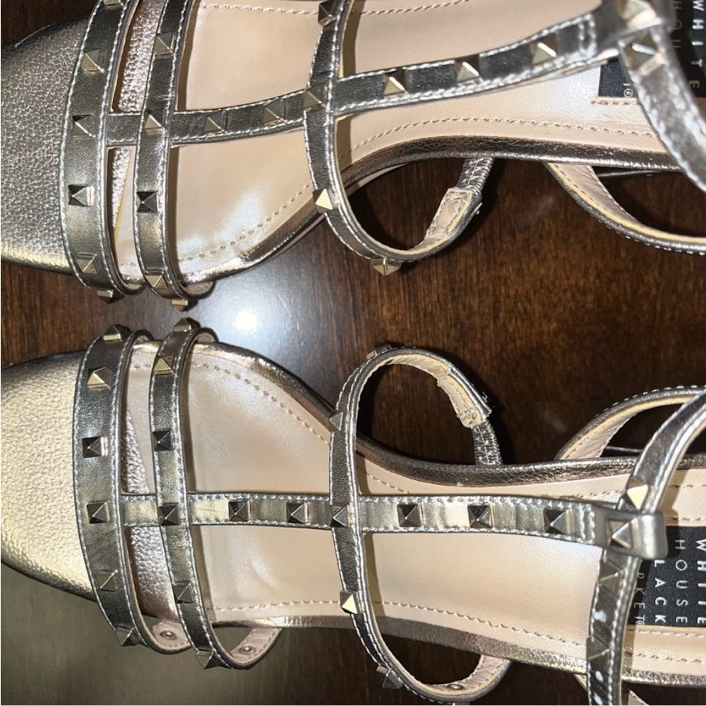 Studded Leather Pumps